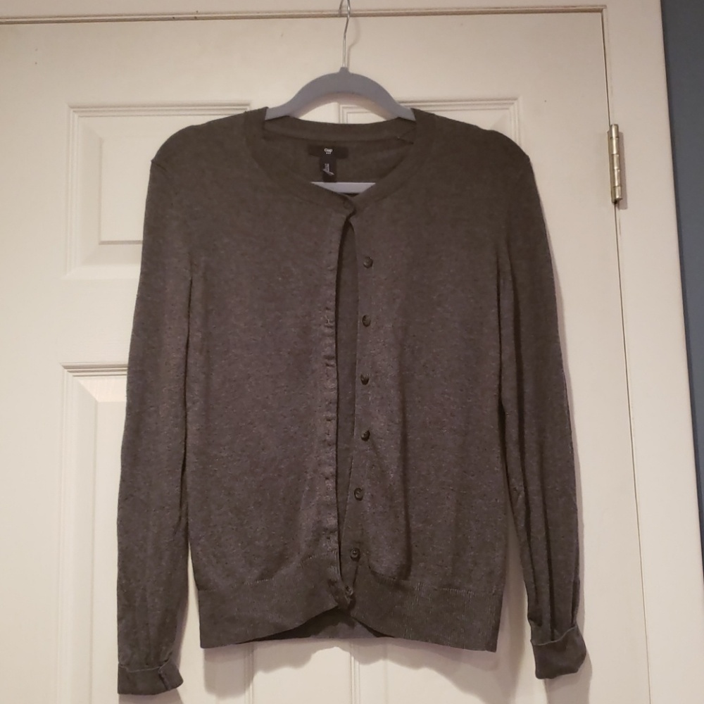 Gap Gray Long Sleeve Cardigan